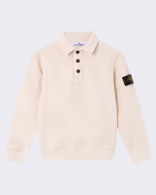 Kids Polo met lange mouwen Beige