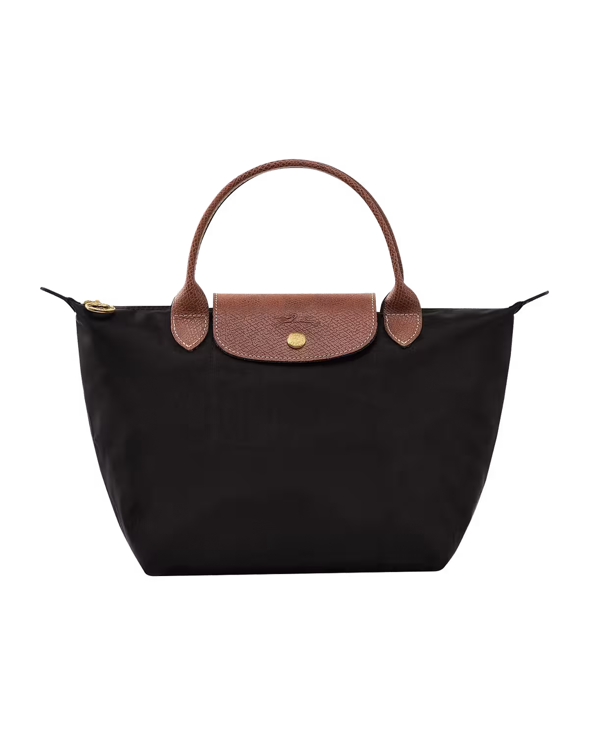 Longchamp Small Top Handle Tote in Black