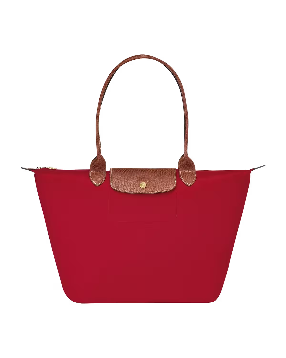 Longchamp Le Pliage Original Large Shoulder Bag Black in Red