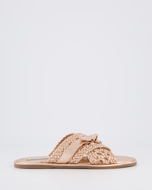 Women’s Braided Slipper Pink Gold