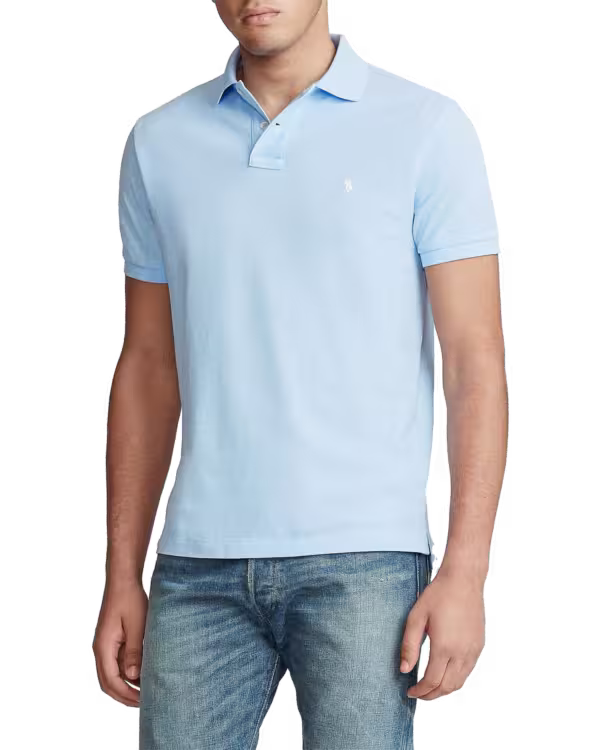 Custom Slim Fit Mesh Polo Shirt