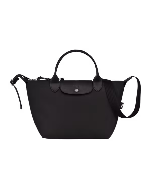 Longchamp Le Pliage Energy Small Top Handle Bag Black in Black