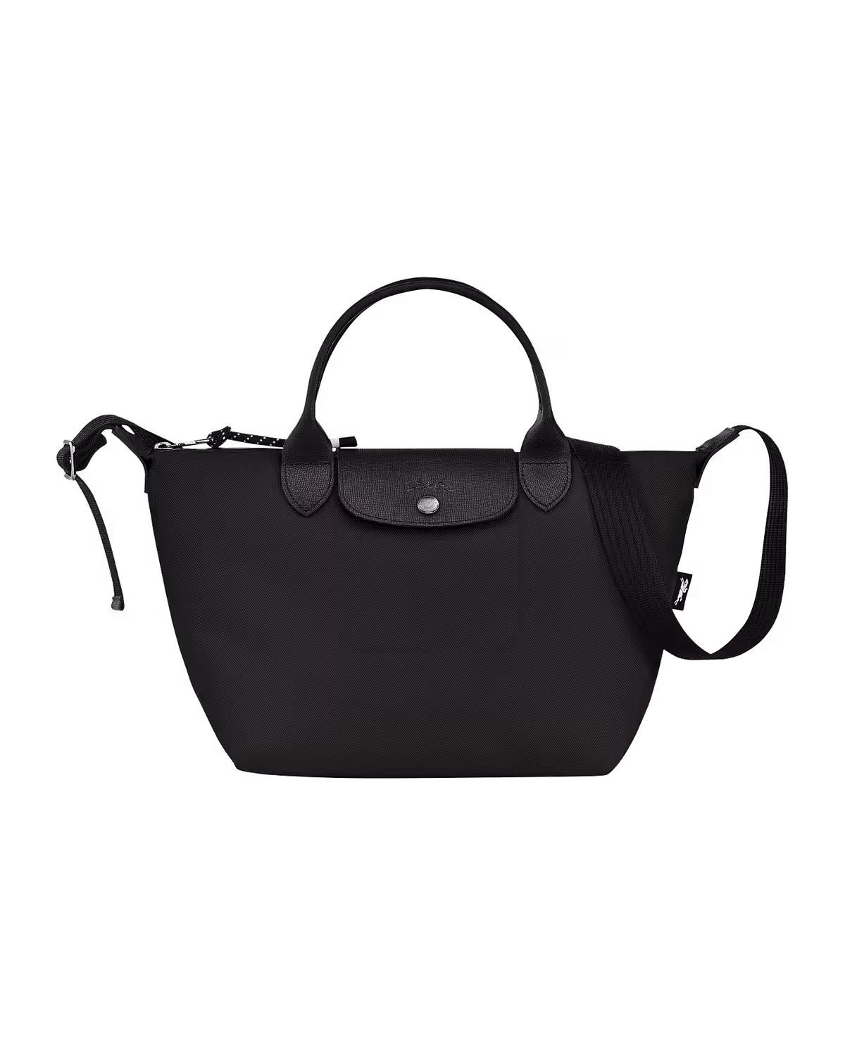 Longchamp Le Pliage Energy Small Top Handle Bag Black in Black