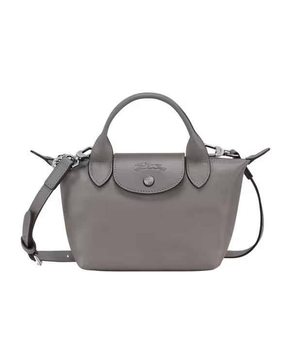 Longchamp Le Pliage Top Handle Bag in Turtledove