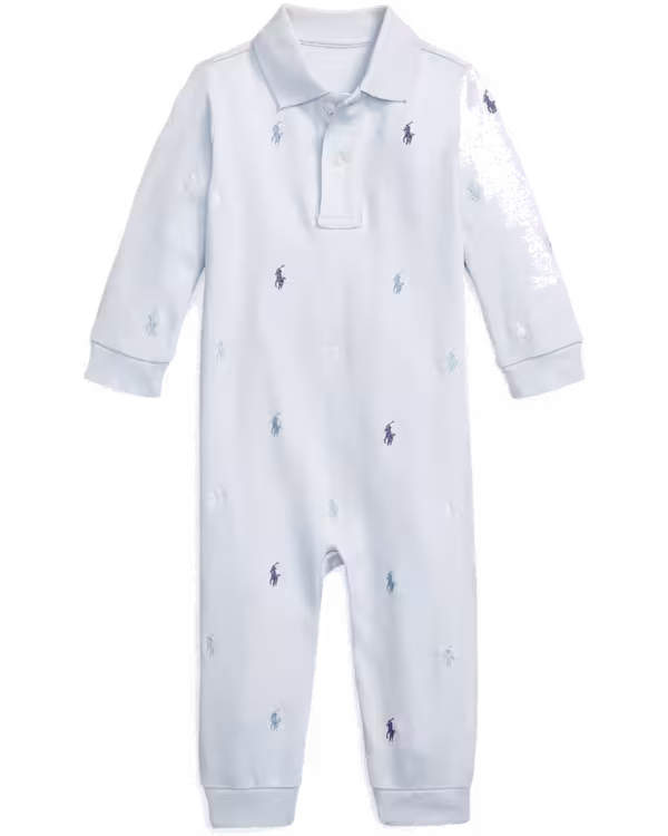 Kids Pony Soft Cotton Polo Coverall (3-24 Months)