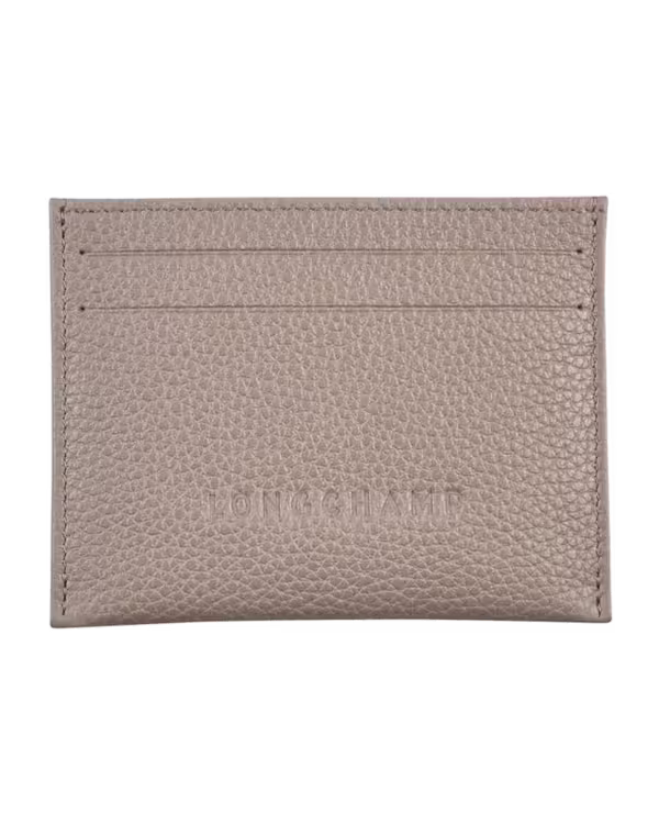 Longchamp Le Foulonné Card Holder Black in Turtledove