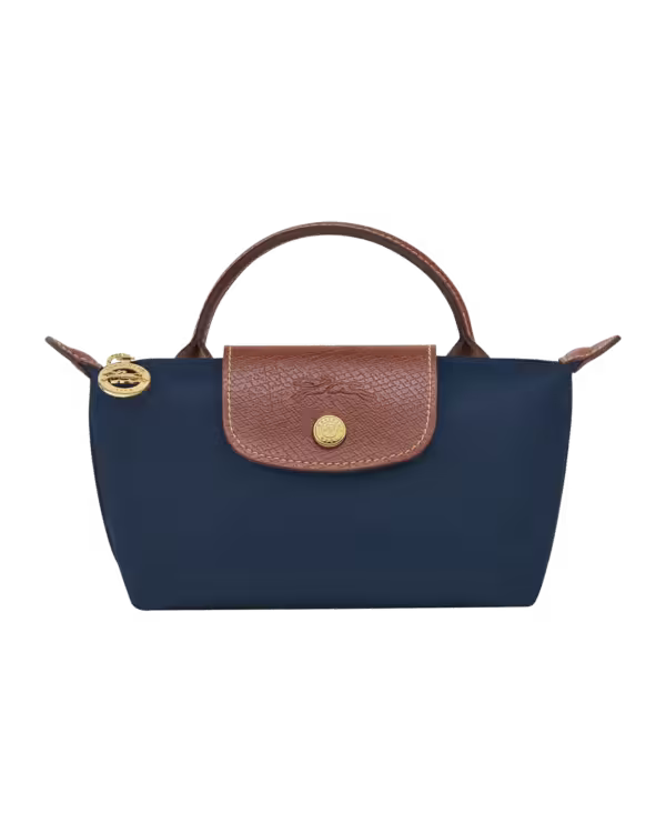 Longchamp Le Pliage Original Clutch Pouch Black in Navy
