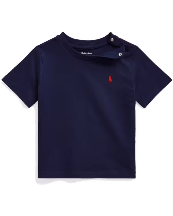 Kids Cotton Jersey Crewneck T-Shirt (3-24 Months)