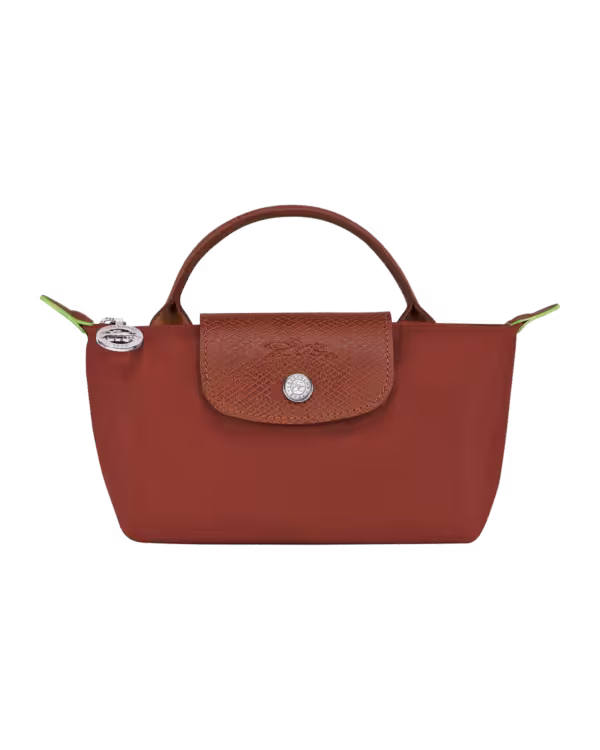 Longchamp Le Pliage Green Clutch Chestnut in Chestnut