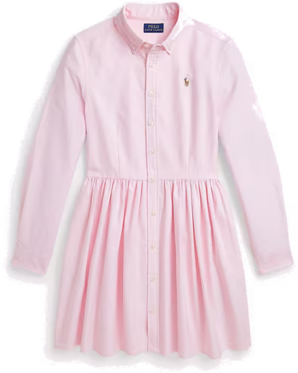 Kids Cotton Orford Shirt Dress (7- 16 Years)