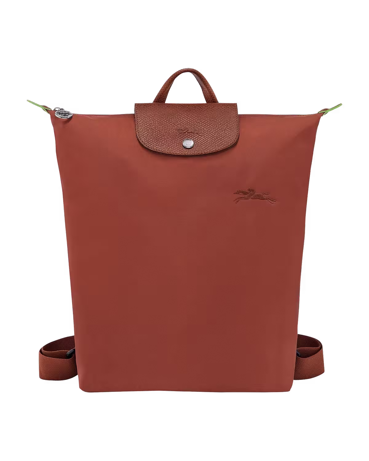 Longchamp Le Pliage Green Backpack M in Chestnut