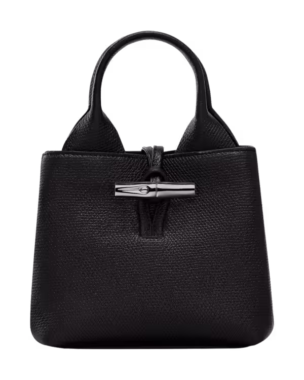 Longchamp Le Roseau Handbag XS in Black