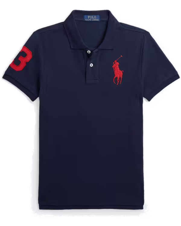 Kids Slim Fit Cotton Mesh Polo (8-20 Years)