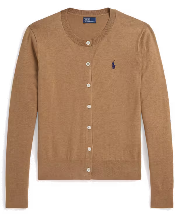 Cotton Crewneck Cardigan
