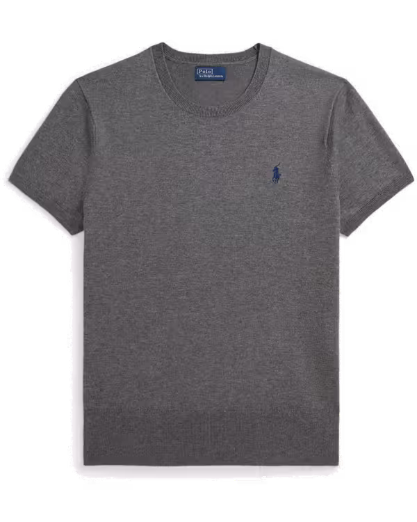 Short-Sleeve Crewneck Sweater