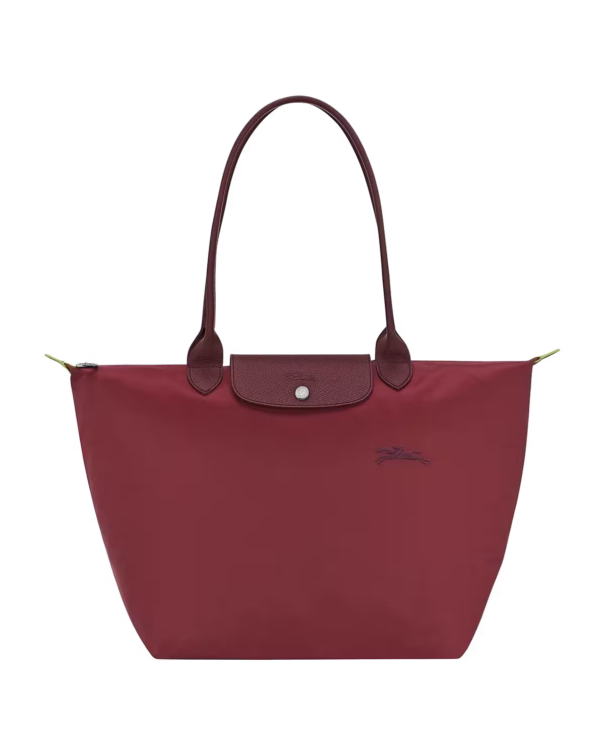 Longchamp Le Pliage Green Hobo bag in Pomegranate