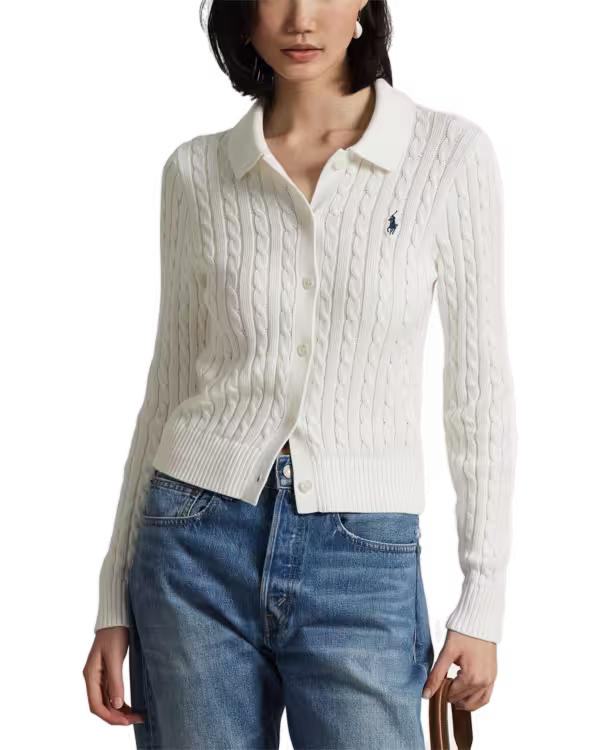 Cable-Knit Cotton Cardigan
