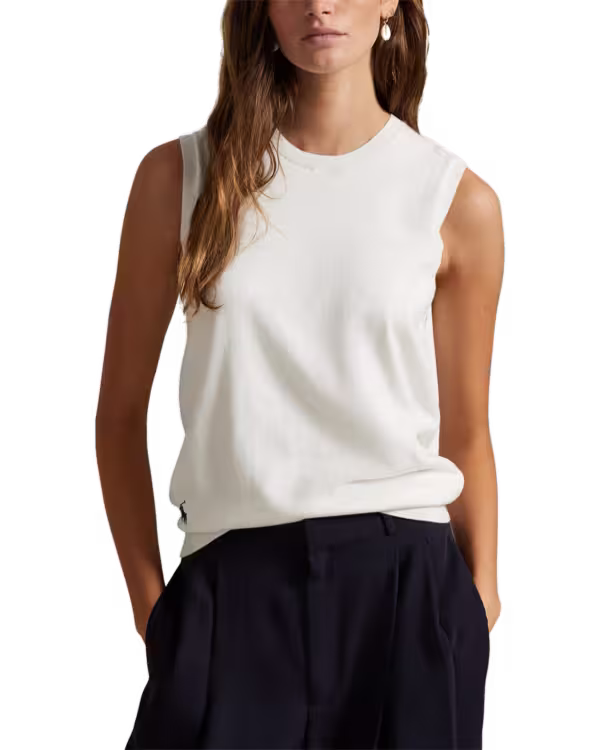 Sleeveless Crewneck Sweater