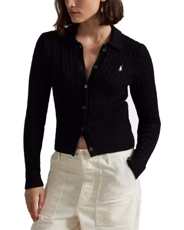 Cable-Knit Cotton Cardigan