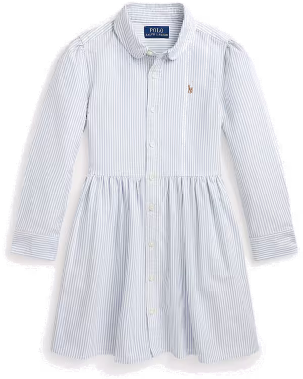 Striped Cotton Oxford Shirtdress (2-6.5 Years)