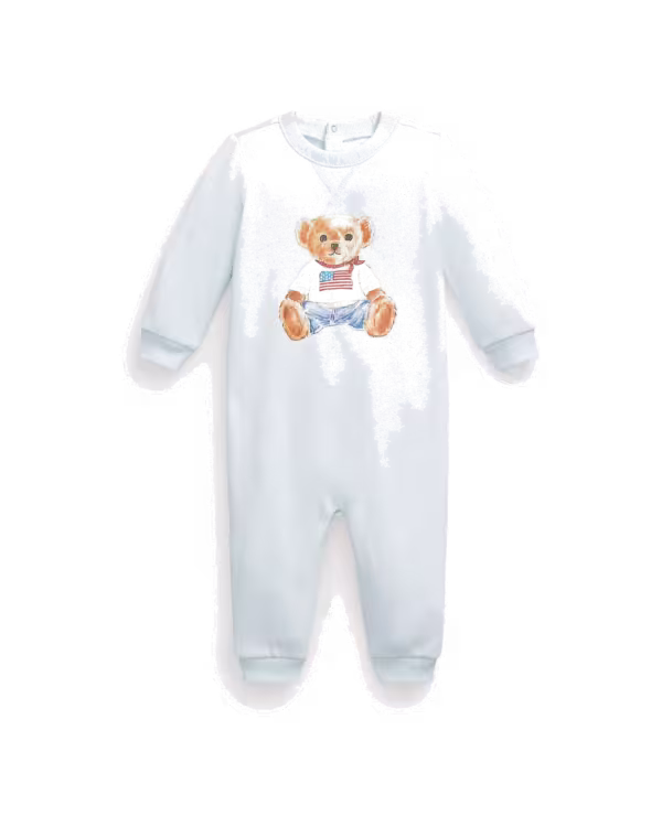 Polo Bear Fleece Coverall (Nb-9 Months)