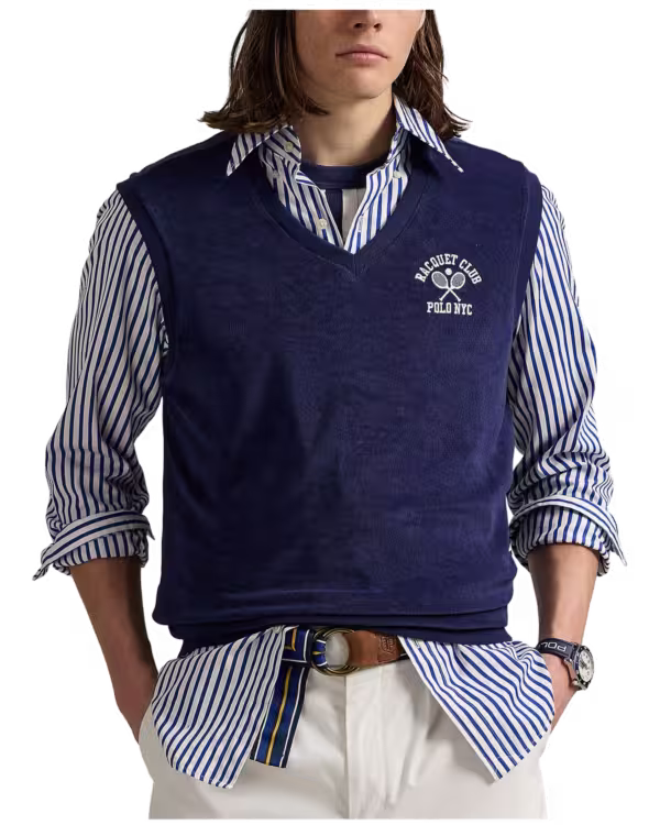 Embroidered Terry Vest