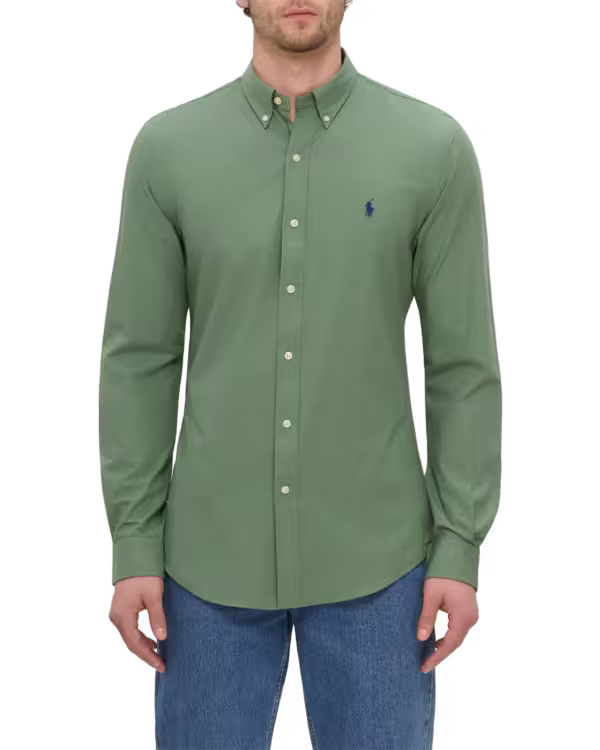 Slim Fit Stretch Poplin Shirt