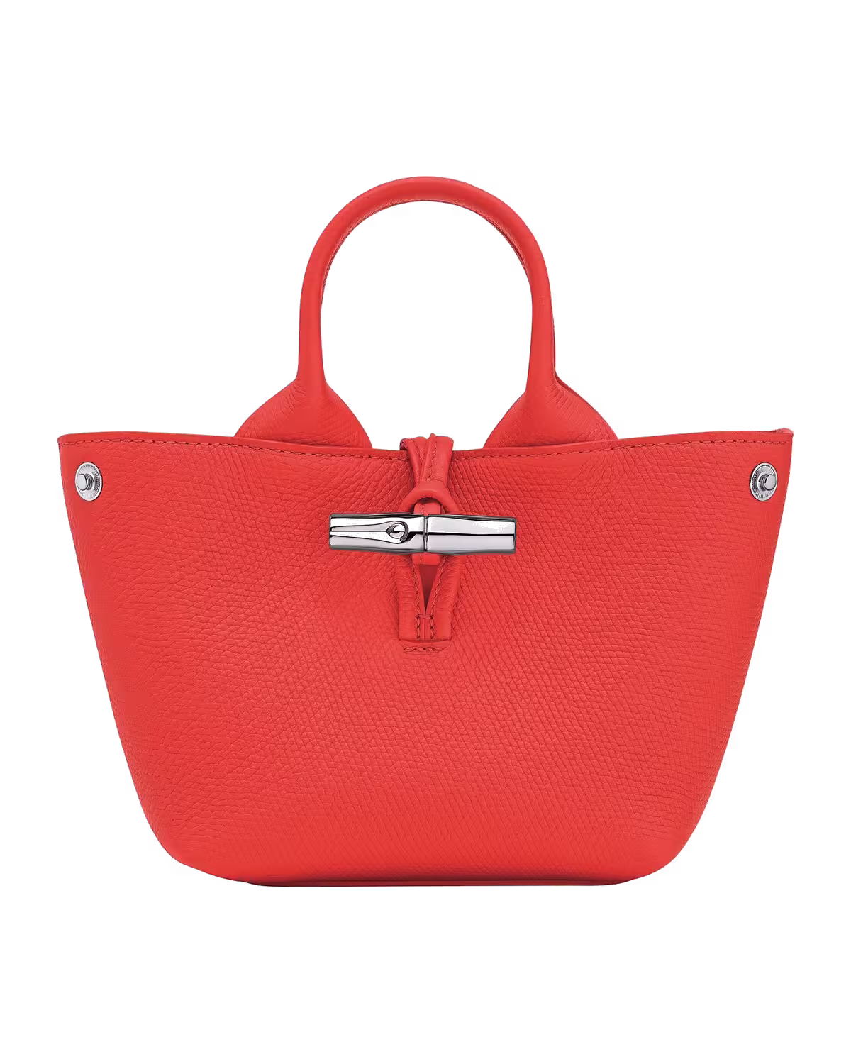 Longchamp Le Roseau Top handle bag in Vermilion
