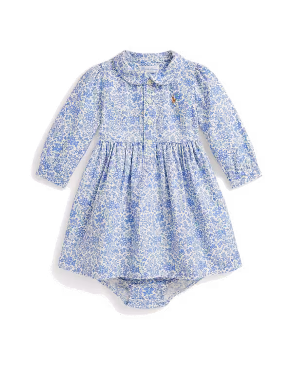 Floral Oxford Shirtdress & Bloomer (3-24 Months)