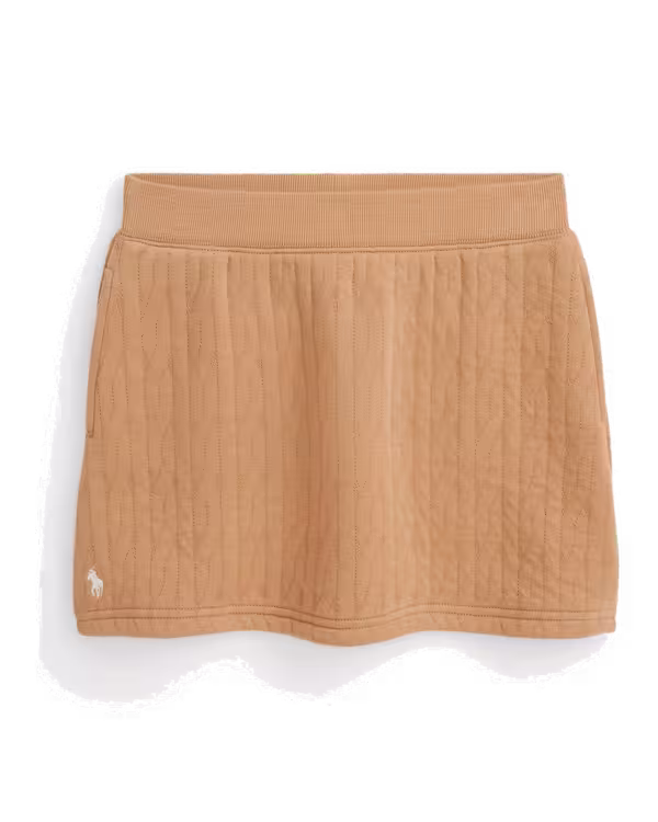 Quilted Cable-Motif Skirt (7-16 Years)