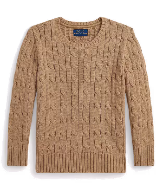 Cable-Knit Cotton Sweater (2-7 Years)