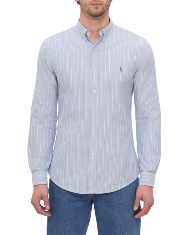 Slim Fit Striped Oxford Shirt