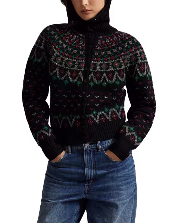 Fair Isle Wool-Blend Cardigan