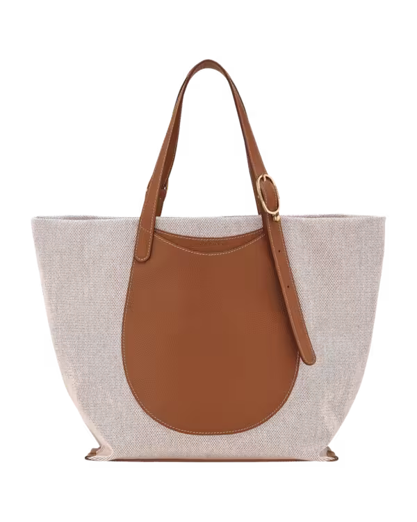 Longchamp Le Foulonné Toile Shoulder bag in Caramel