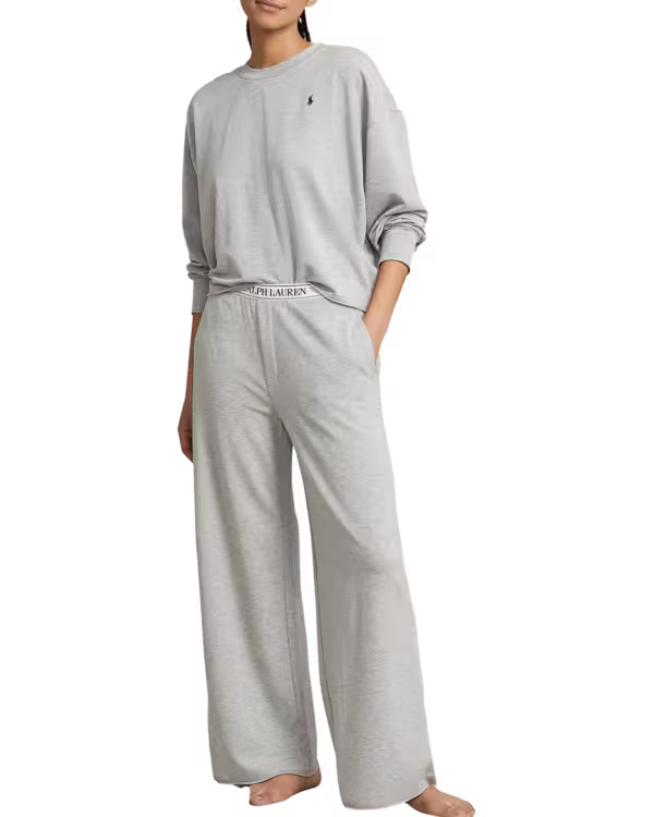 Crew Neck / Wide Leg Pant Set