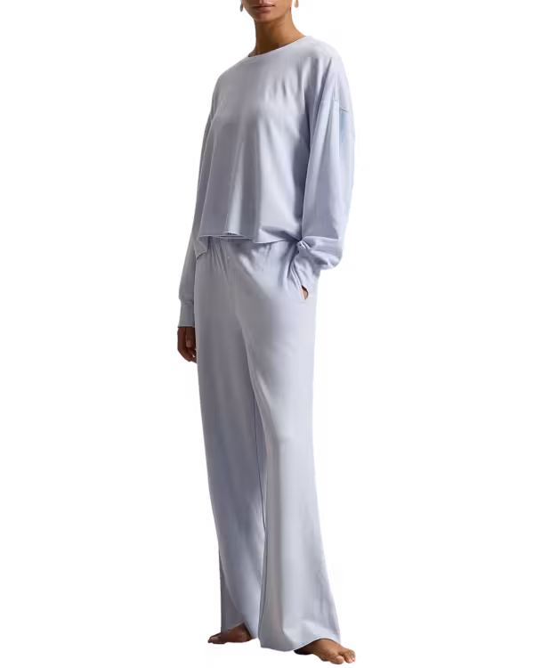 Crew Neck / Wide Leg Pant Set