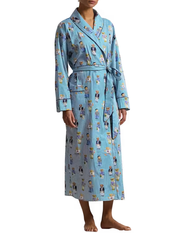 Heritage Robe - Allover Bear
