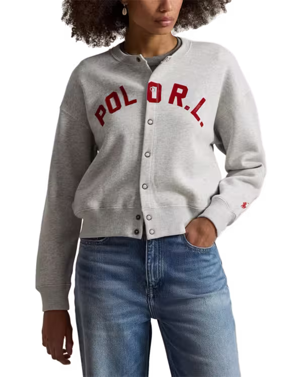 Logo Fleece Cardigan