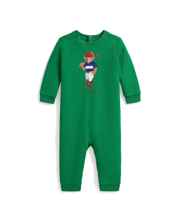 Polo Bear Fleece Coverall (3-9 Months)