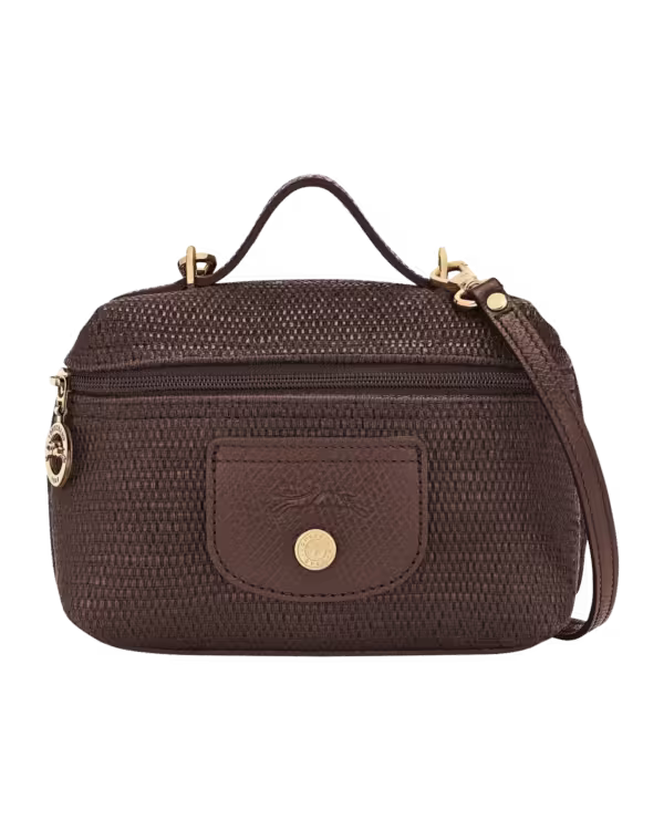 Longchamp Le Panier Pliage Cross Body XS in Mocha