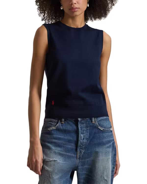 Sleeveless Crewneck Sweater