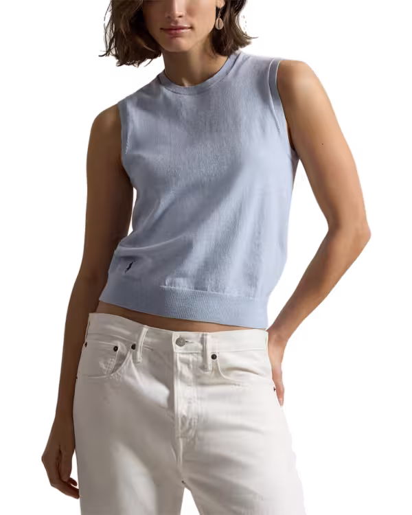 Sleeveless Crewneck Sweater
