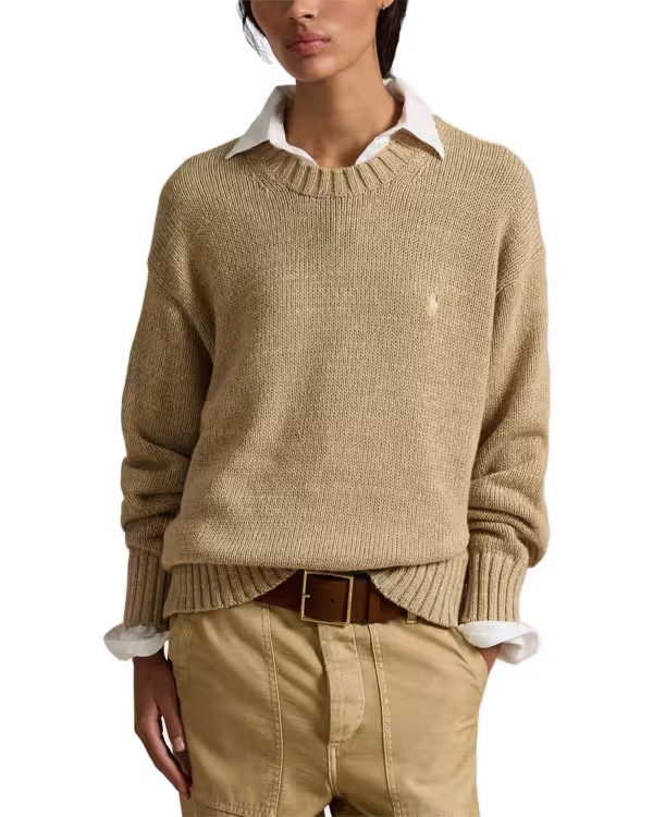 Logo Cotton Crewneck Sweater