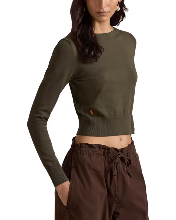 Cotton-Blend Boatneck Sweater