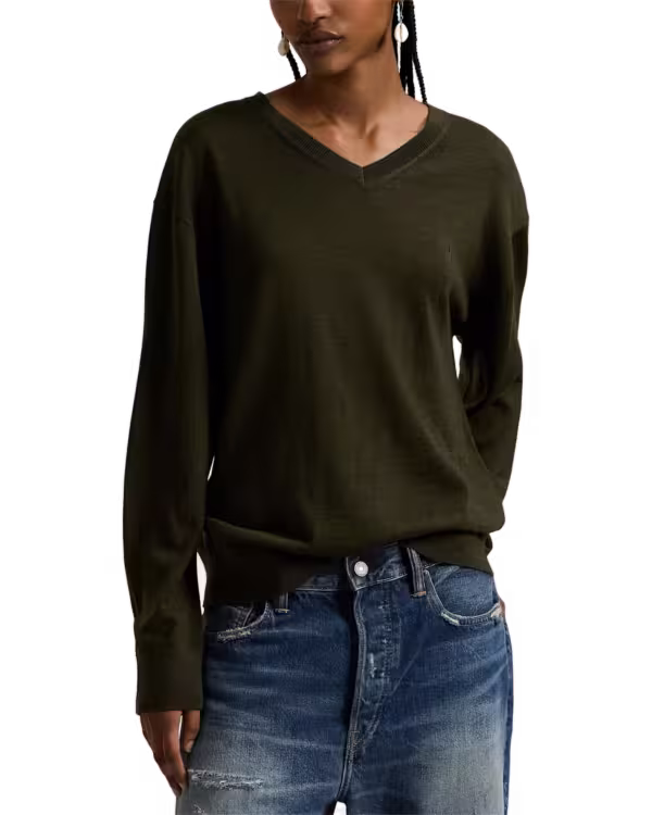 Wool V-Neck Sweater