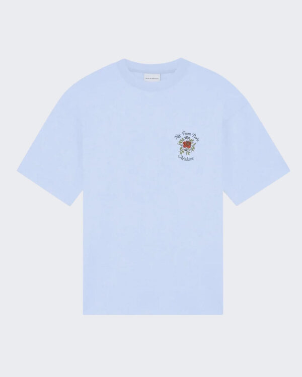 Men’s Slogan Rose T-Shirt Blue