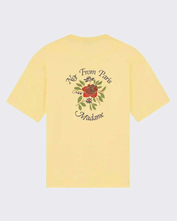 Drole De Monsieur Men’s Slogan Rose T-Shirt Yellow