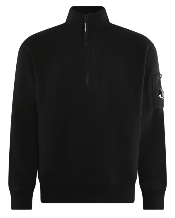 Men’s Half Zip Collar Sweater Black