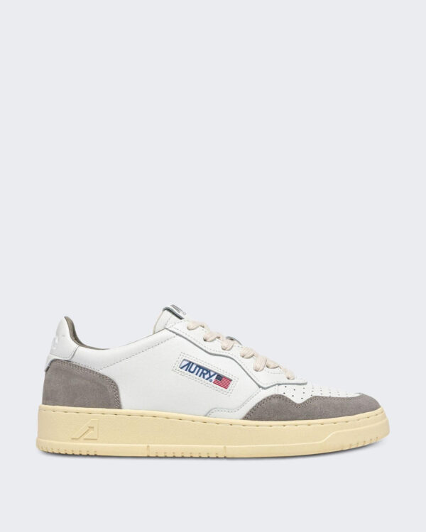 Autry Men’s Medalist Low Sneaker White/Grey