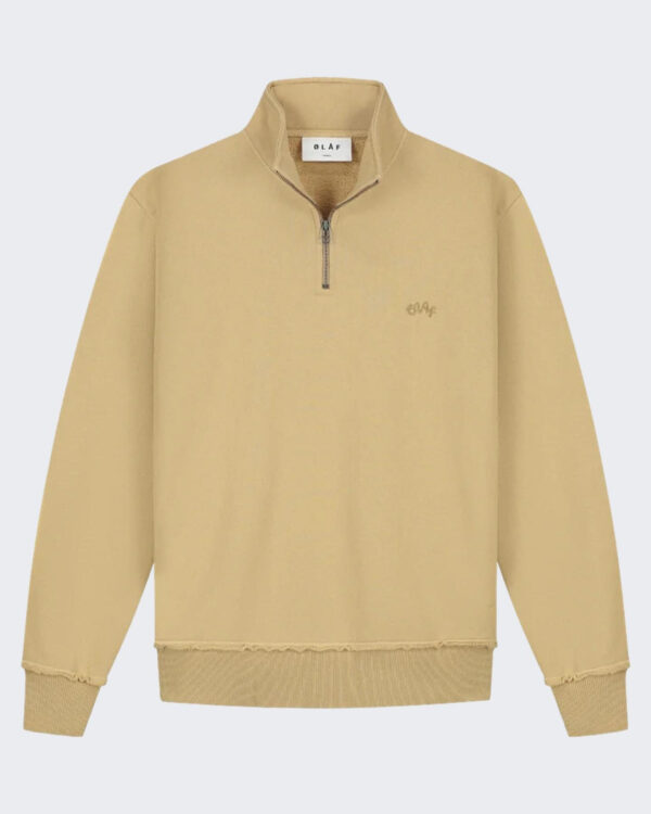Men’s Signature Zip Sweater Beige